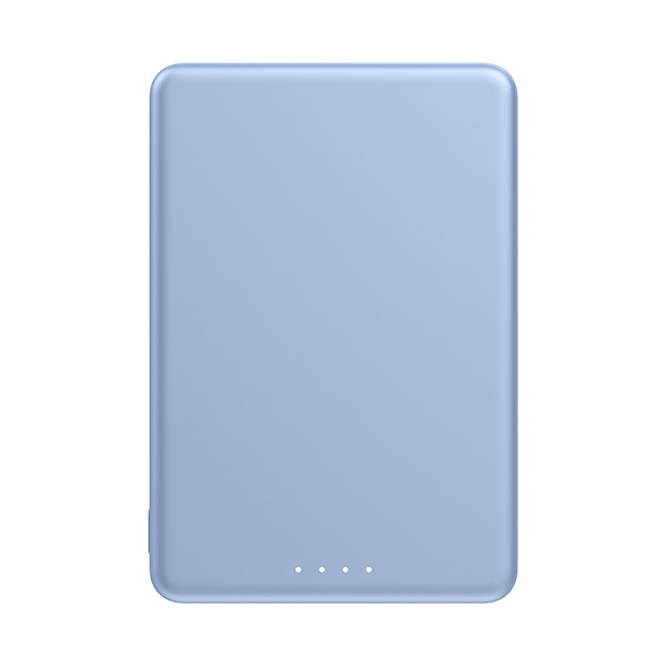 סוללת גיבוי מגנטית דקה במיוחד דגם Xiaomi Super Slim Magnetic Power Bank 5000mAh בצבע כחול
