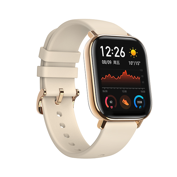 שעון חכם דגם Amazfit GTS בצבע זהב