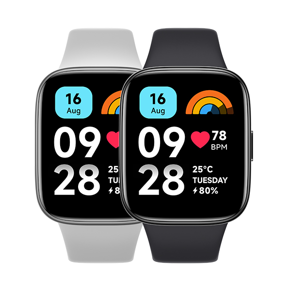 שעון ספורט חכם כולל אחוז חמצן בדם ודופק דגם Redmi Watch 3 Active בצבע שחור