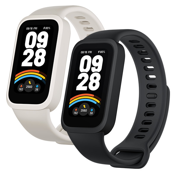 צמיד כושר חכם דור 9 דגם Xiaomi Smart Band 9 Active בצבע לבן