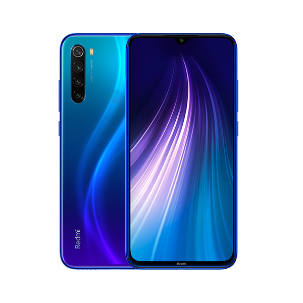 סמארטפון REDMI NOTE 8 גרסה 4GB+64GB בצבע כחול
