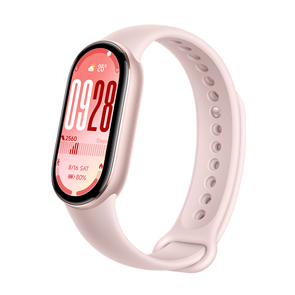 צמיד כושר חכם דור 10 דגם Xiaomi Smart Band 10 בצבע ורוד