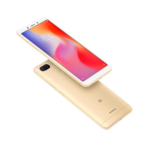 סמארטפון REDMI 6 גרסה 3GB+64GB בצבע זהב