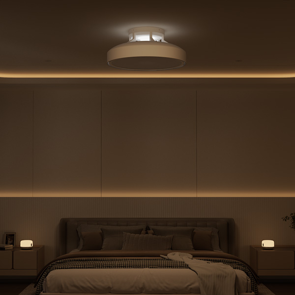מאוורר תקרה חכם להבים נסתרים Yeelight דגם Yeelight Ceiling Fan-Light C480