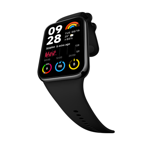 צמיד כושר חכם דגם Xiaomi Smart Band 8 Pro בצבע שחור