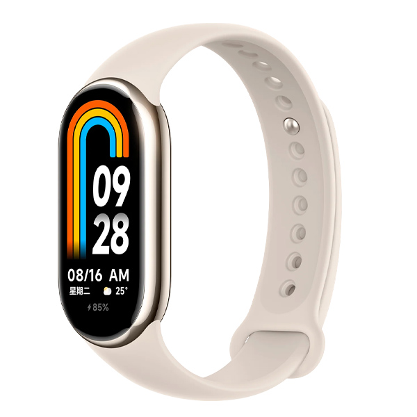 צמיד כושר חכם דגם Xiaomi Smart Band 8 בצבע זהב