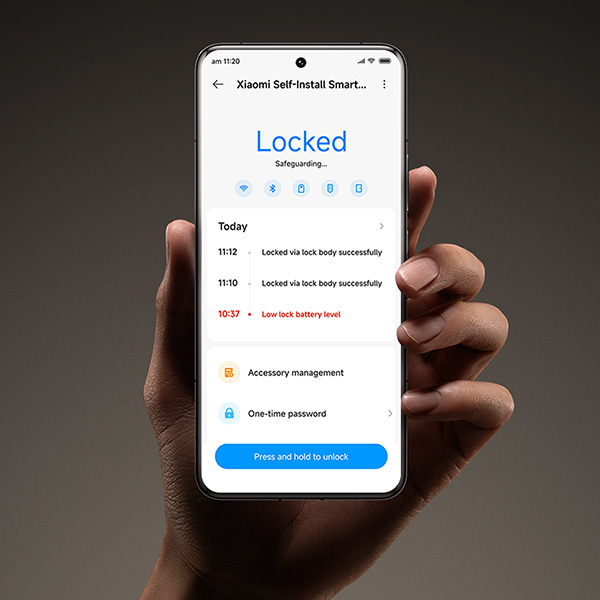 מנעול דלת חכם כולל מקשים שיאומי דגם Xiaomi Self-Install Smart Lock (keypad included)