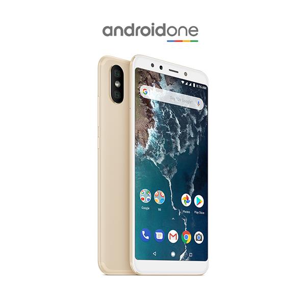 סמארטפון MI A2 גרסה 4GB+64GB בצבע זהב