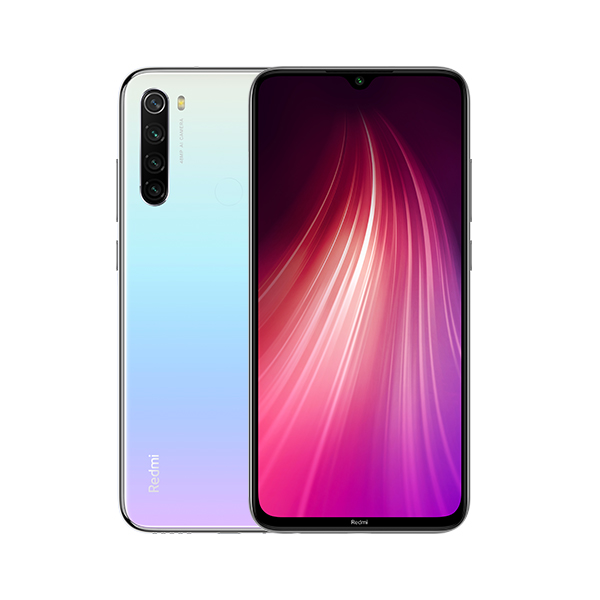 סמארטפון REDMI NOTE 8 גרסה 4GB+64GB בצבע לבן