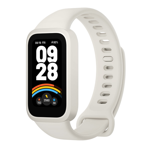 צמיד כושר חכם דור 9 דגם Xiaomi Smart Band 9 Active בצבע לבן