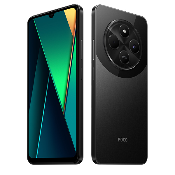 סמארטפון POCO C75 NFC גרסה 8GB+256GB בצבע שחור