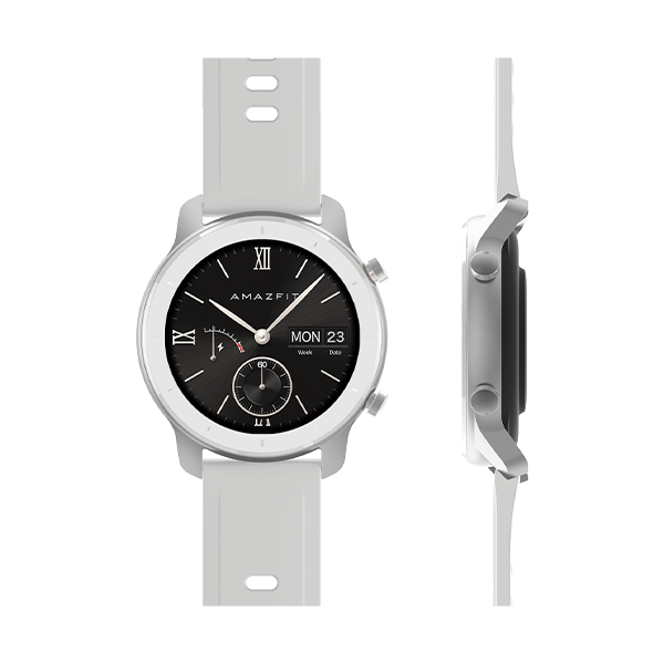 שעון חכם דגם Amazfit GTR 42mm בצבע לבן